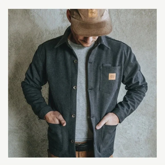 Bradley Mountain Edison Chore Coat Size Men’s Medium - Stone Washed Black - Picture 3 of 14